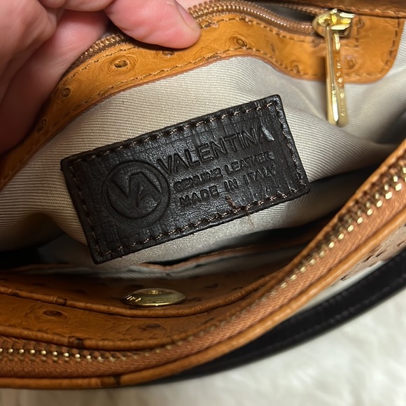 EUC VALENTINA leather bag made in Italy - Picture 6 of 10